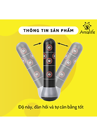 Vỏ Trụ Đấm Bốc Tự Cân Bằng Tặng Kèm Bơm Hơi - Trụ Đấm Bốc Cân Bằng Chính Hãng Amalife