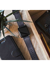 Dây Apple Watch 49mm 45mm 44mm 42mm, Chất Liệu Da Bò Cao Cấp, Dây Đeo Phong Cách Cổ Điển, Tương Thích Các Phiên Bản Series Ultra2/Ultra/SE2/SE/10/9/8/7/6/5/4/3/2/1