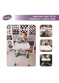 Ghế ăn dặm đa năng 3 in 1 cho bé Mastela 1016 - ghế ăn cao, ghế ăn thấp, bàn ghế tập vẽ thông minh cho bé từ 6 tháng