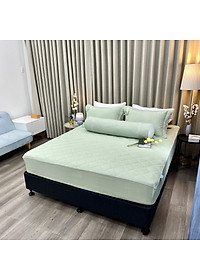 Bộ ga giường chần bông KBedding by Everon KMTS 103 Microtencel Xanh ngọc (4 món)