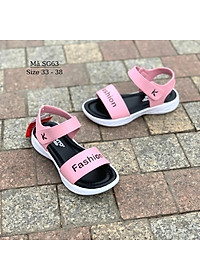 Dép quai hậu sandal bé gái KENTO quai ngang kiểu dán êm nhẹ phong cách Hàn Quốc cho học sinh nữ 8 - 15 tuổi SG63