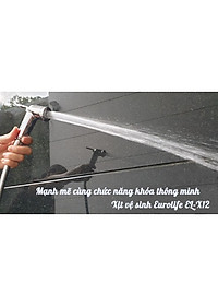 Tay xịt vệ sinh tăng áp cao, chất liệu nhựa ABS mạ Chrome Eurolife EL-H-X12 (Trắng bạc)