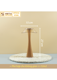 Đèn Led Để Bàn Quầy Bar Nhà Hàng Huta ET1 Cảm Ứng Tích Điện Pin Sạc Điều Chỉnh Độ Sáng, 3 Màu Sắc Ánh Sáng, Decor Trang Trí Quán Cà Phê, Lounge