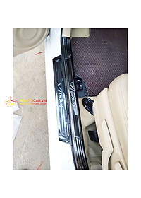 Ốp Bậc Cửa, nẹp bước chân Xe Toyota Vios 2014-2017, 2019- 2022, chất liệu Titan
