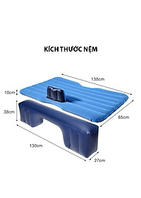 Đệm Hơi Xe Ô Tô Nệm Hơi Dùng Cho Xe 4 - 5- 7 Chỗ Xe Bán Tải Tặng Kèm Bơm Hơi Phù Hợp Vợi Mọi Dòng Xe