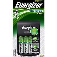 Bộ sạc Energizer Charger kèm 4 pin Ener AA 2000mAh, tự ngắt sạc (CHVCM4)