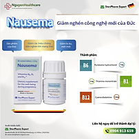Nausema - Viên chống ốm nghén, mệt mỏi trong thai kì (hộp 30 viên) nhập khẩu từ Đức