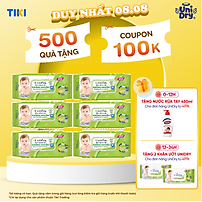 Combo 6 Khăn Ướt Unifresh Aloevera 80M (80 Miếng)