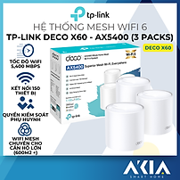 Bộ Phát Wifi Mesh TP-Link Deco X60 Wifi 6 AX5400 - HÀNG CHÍNH HÃNG