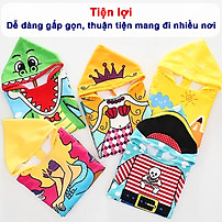Áo choàng đi biển hàng loại I cao cấp Baby-S, Khăn choàng đi biển cho bé 2-10 tuổi nhiều họa tiết ngộ nghĩnh – SKH001