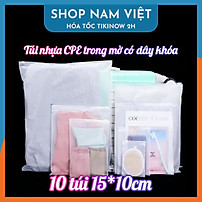 Túi Zip Lụa Nhựa CPE Trong Mờ Có Khóa Kéo Đa Năng
