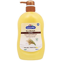 Sữa tắm Kodomo Rice Milk 750ml - Sử dụng được cho cả trẻ em và người lớn, phù hợp với mọi loại da.