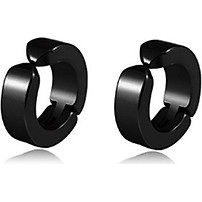 Bông Tai Nam Khoen Tròn Loại Kẹp Ko Cần Bấm Lỗ Tai Chất Liệu Thép Titan Ko Rỉ Ko Dị Ứng TT 0851 - 1 Cặp