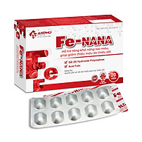 Viên sắt, acid folic, DHA, vitamin & khoáng chất Fe-NANA - Hộp 20 viên