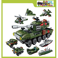 Đồ Chơi Lắp Ráp ENLIGHTEN 8IN1 Đồ Chơi Cho Bé - Tặng Kèm 01 Tranh Ghép Bằng Gỗ