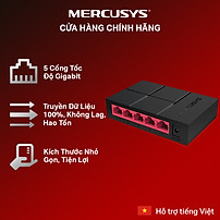 Bộ Chia Tín Hiệu Switch Để Bàn Mercusys MS105G 5 Cổng 10/100/1000 Mbps - Hàng Chính Hãng