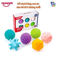 Đồ Chơi Giáo Dục Sớm HUANGER HE0207 Textured Balls - 6 Bóng Gai Cho Bé Từ 6 Tháng Tuổi