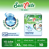 Tã Dán Người Lớn SunMate AX2 Size XL10 (10 Miếng)