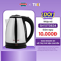 Ấm Siêu Tốc Inox Happy Time Sunhouse HTD1081 (1.8 lít)- Hàng chính hãng