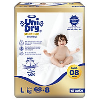 Tã quần Unidry G3X Supreme siêu mỏng size L - 68+8 miếng