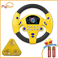 Vô lăng đồ chơi cho bé gắn xe ô tô có nhạc trẻ em [Tặng Pin] MySun