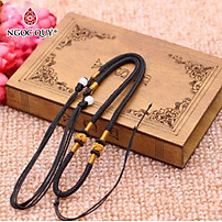 Dây vải đeo cổ dạng rút - Dây rút điểm vàng - Ngọc Quý Gemstones
