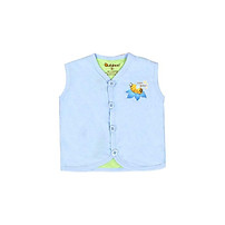 Sơ sinh-Áo ghi lê màu cotton 2 lớp BABIBOO - BB53