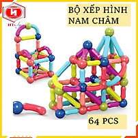 Đồ Chơi Xếp Hình Nam Châm 64 Chi Tiết Freeship Nam Châm Xếp Hình Thông Minh - Đồ Chơi Giáo Dục Cho Bé - Đồ Chơi Trẻ Em HT SYS