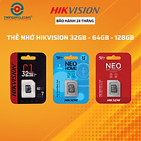 Thẻ nhớ Micro SD Hikvision 32GB 64GB 128GB Class 10 tốc độ 92MB/s - Hàng chính hãng