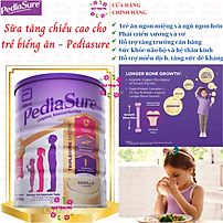 Sữa tăng chiều cao cho trẻ biếng ăn từ 1-10 tuổi Úc Pediasure Vanilla giúp phát triển cân đối chiều cao, cân nặng, trí não - QuaTangMe Extaste