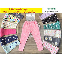 SET 5 QUẦN LEGGING DÀI/ QUẦN DÀI HOẠ TIẾT THUN COTTON 4 CHIỀU CHO BÉ GÁI 9-41KG