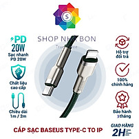 Cáp sạc nhanh PD20W truyền dữ liệu Baseus Metal Data Type-C sang iPhone ( 2 size ) - Hàng chính hãng