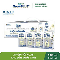 Thùng Sữa Bột Pha sẵn Nutifood GrowPLUS+ Cao Lớn Vượt Trội trên 1 tuổi (24 hộp x 110ml)