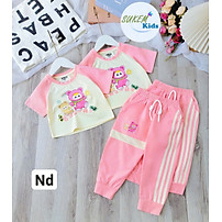 Xả hàng lẻ size set đồ bộ cho bé gái baby three vải cotton tốt từ 10-40kg