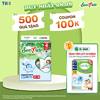Tã dán người lớn Sunmate XA2 mới size M-32+4 miếng tặng kèm khăn ướt