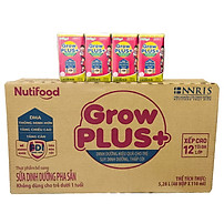 Thùng Sữa bột Pha Sẵn GrowPLUS+ Suy Dinh Dưỡng (đỏ) (48 hộp 110ml)
