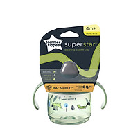 Bình Tập Uống Nước Có Vòi Mút Kháng Khuẩn Chống Tràn Cho Bé Tommee Tippee Superstar 190ml, Từ 4 Tháng - Xanh Lá