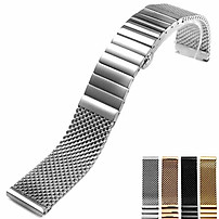 Dây đồng hồ kim loại dạng lưới mắt khúc khóa bướm