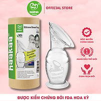 Cốc hứng sữa Gen.2 Haakaa. Chất liệu silicone cao cấp, mềm mại. Không chứa BPA, PVC và phthalate. Dung tích 100nl và 150ml