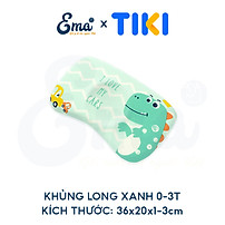 Gối cao su non trẻ em thiết kế công thái học cho bé từ 1-6 tuổi - Hàng cao cấp với ruột gối đục lỗ thoáng khí