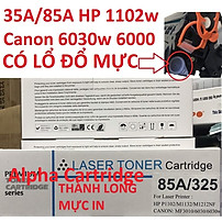 Hộp mực dành cho máy in Canon LBP 6030/ 6030w HP P1102 / 1102w Hàng chính hãng Alpha Cartridge