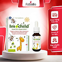 Siro Bổ Sung Vitamin D3K2 Giúp Bé Xương Chắc Khỏe Phát Triển Chiều Cao Imochild D3K2 - Lọ 20ml