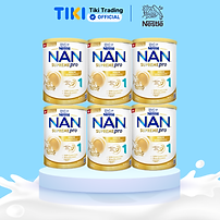 Thùng 6 lon sữa bột Nestlé NAN SUPREMEPRO 1 800g nhập khẩu Đức với 5HMO & đạm Gentle Optipro