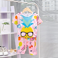 Đồ bộ bé gái, quần áo Mimykid in 3D hoạt hình và trái cây dễ thương, đáng yêu chất liệu thun dày mịn mát, được các bé gái yêu thích, thời trang, set, đồ cho trẻ em, bé gái từ 8kg-28kg