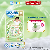 Tã quần thiên nhiên Molfix Ultra XL (12kg - 17kg) Gói 62 miếng