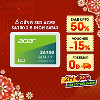 Ổ cứng SSD Acer SA100 SATA 3 3D NAND 120GB - 1920GB - Hàng chính hãng