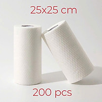 Khăn giấy cuộn đa năng lau bếp bát đĩa đồ gia dụng kích thước 20x25cm thấm hút tốt, dai khó rách, có thể tái sử dụng