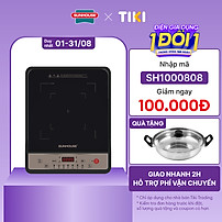 Bếp Từ Đơn Sunhouse SHD6157 (1800W) - Kèm Nồi Lẩu - Hàng Chính Hãng