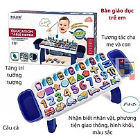 Bộ đồ chơi câu cá, ghép số, ghép chữ Thông minh có xô đựng 5in1 Cao cấp - Hàng chính hãng