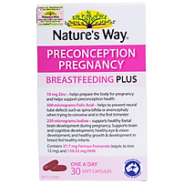 Nature's Way PreConception Pregnancy Breastfeeding Plus - Bổ sung vitamin tổng hợp cho bà bầu (Hộp 3 vỉ x 10 viên)